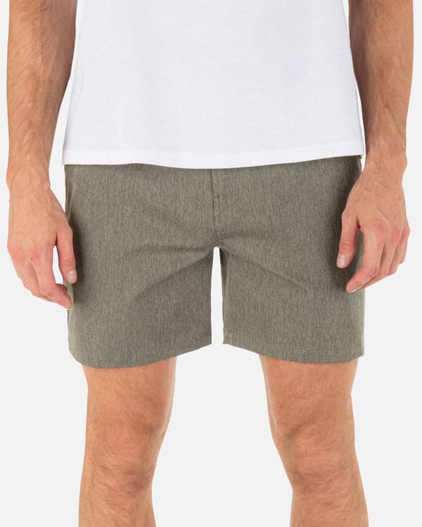 hurley Phantom Heather Walkshort 18" Olive