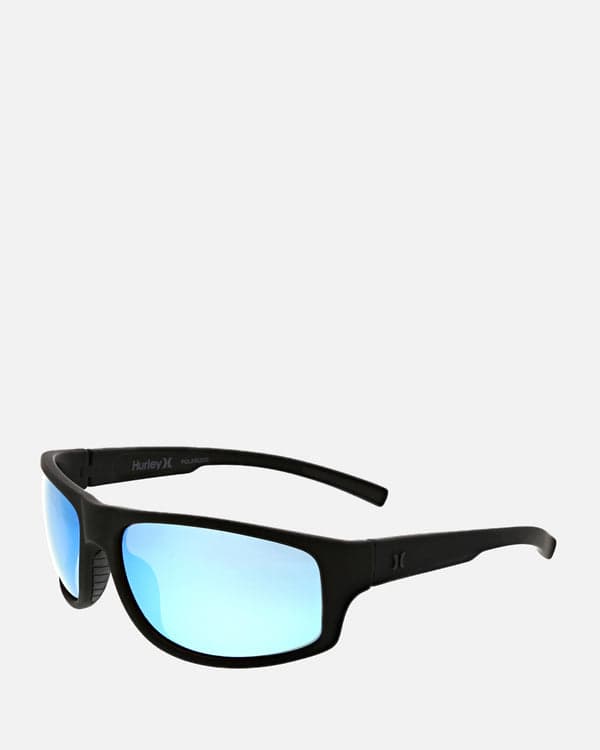 hurley Pillar Polarized Sunglasses Black/Blue