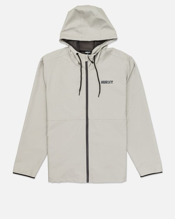 hurley Pismo Full Zip Windbreaker Sandstorm
