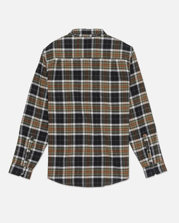 Hurley Portland Organic Flannel Long Sleeve Black