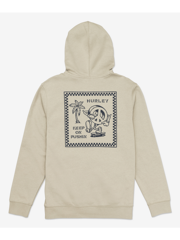 Hurley Pushin Pullover Hoodie Sandstorm