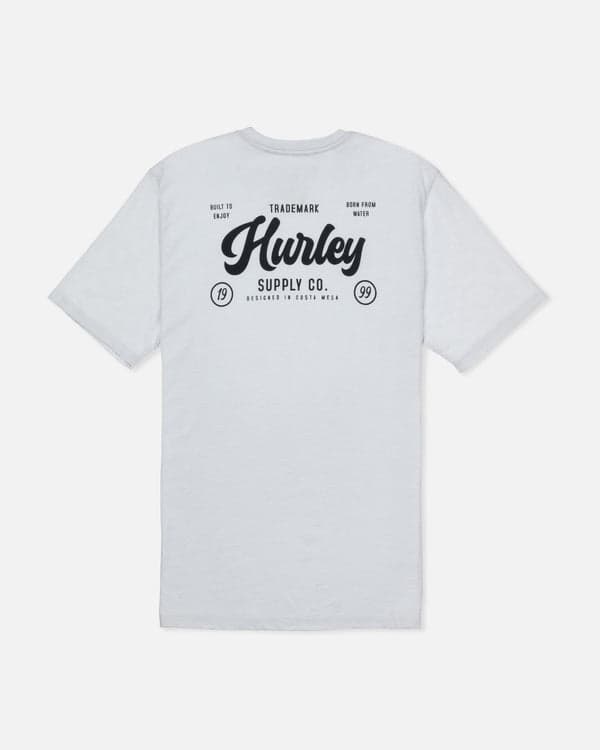 Hurley Raceway Slub Short Sleeve Platinum