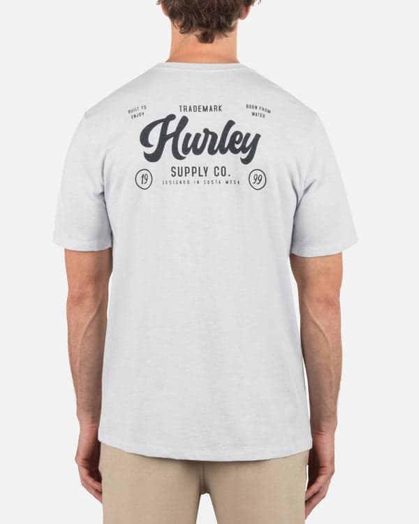 Hurley Raceway Slub Short Sleeve Platinum