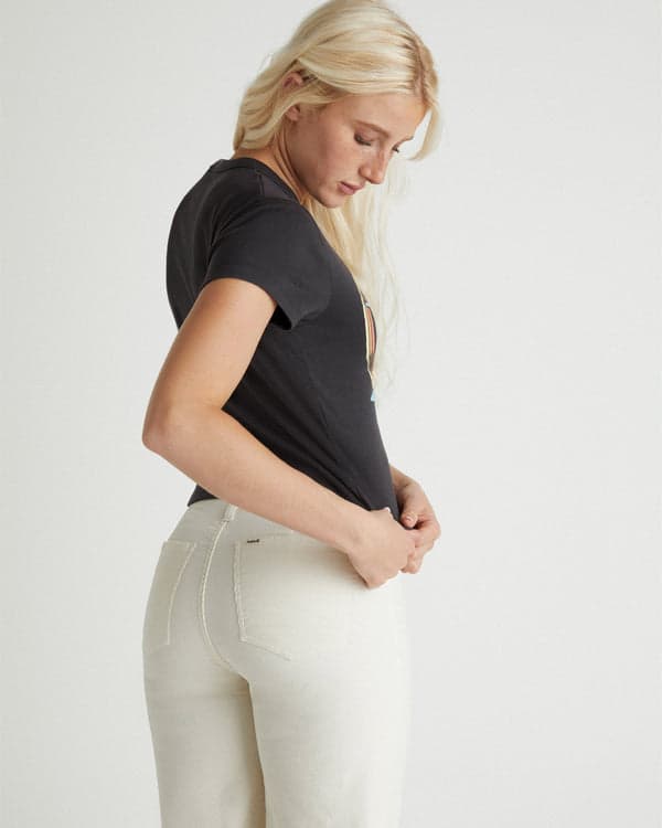 Hurley Retro Beach Baby Tee Off Black