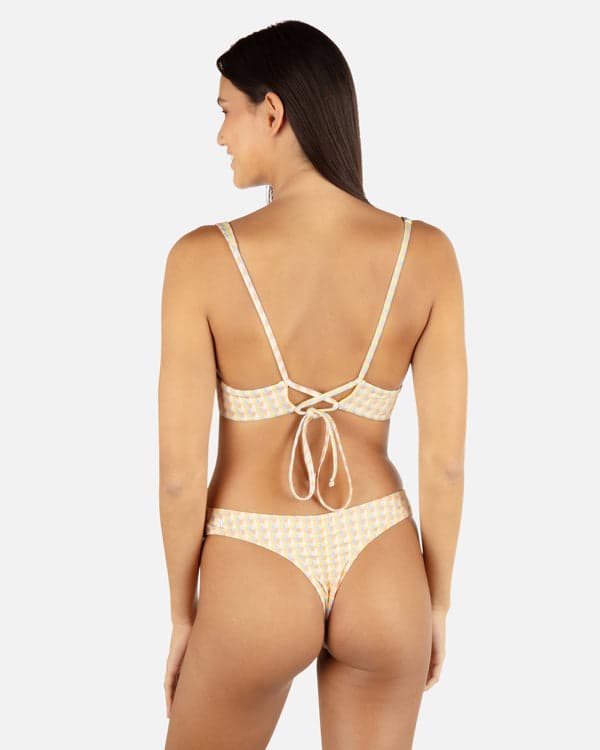 Hurley Retro Geo Underwire Bralette Chartreuse