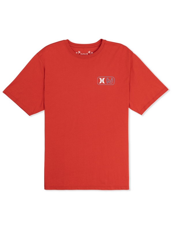 Hurley Rewind Short Sleeve ALOHA RED