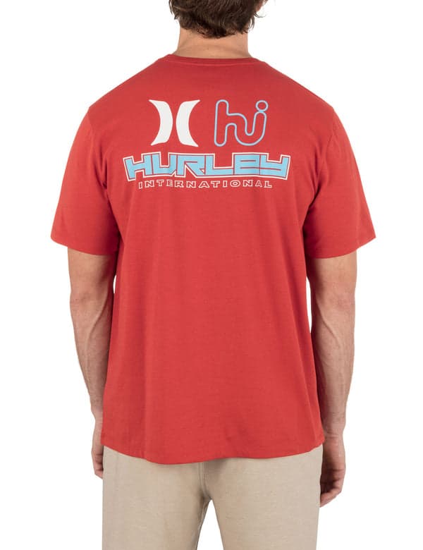 Hurley Rewind Short Sleeve ALOHA RED