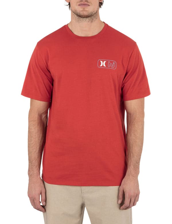 hurley Rewind Short Sleeve ALOHA RED