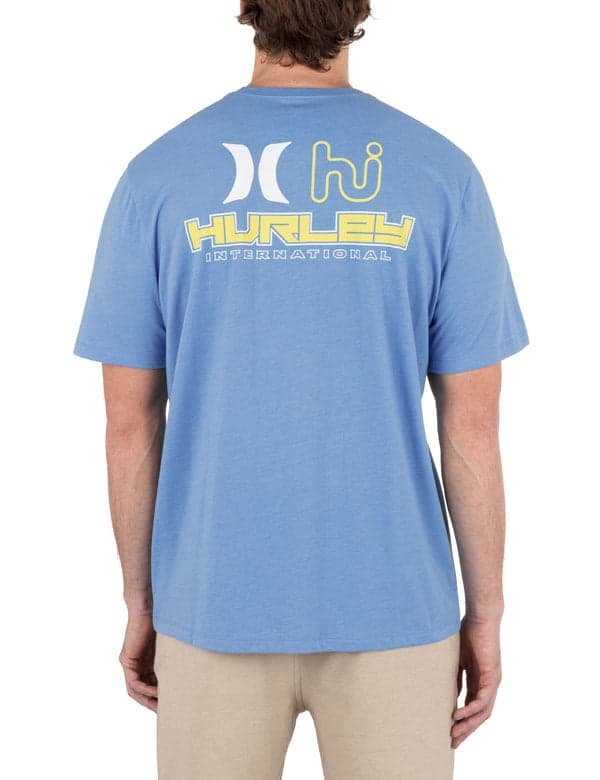 Hurley Rewind Short Sleeve AQUIFER HEATHER