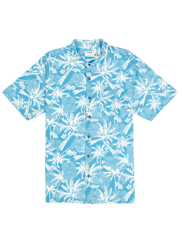 Hurley Rincon Short Sleeve Printed Shirt BLUE