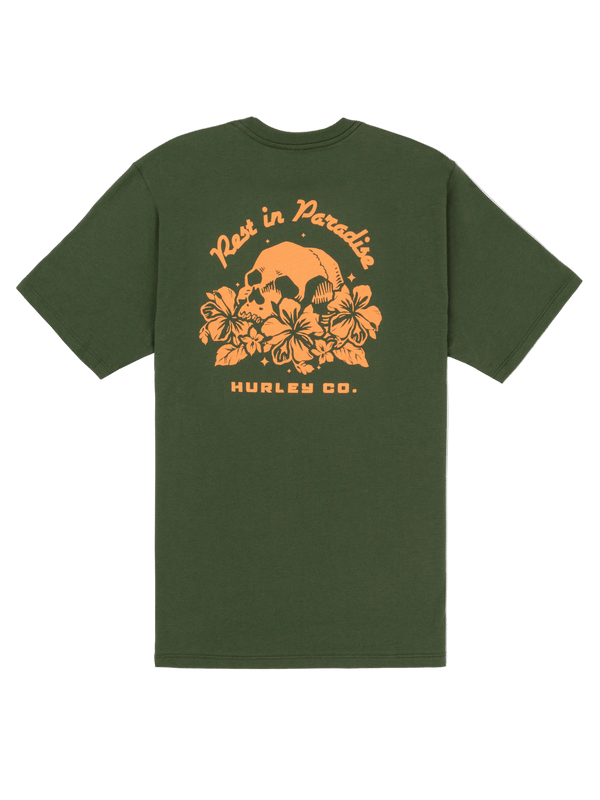 Hurley Rip Short Sleeve Charcoal Fern