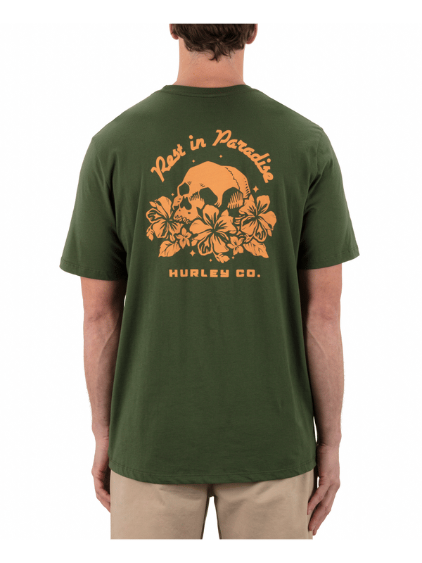 Hurley Rip Short Sleeve Charcoal Fern