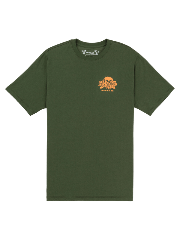 Hurley Rip Short Sleeve Charcoal Fern