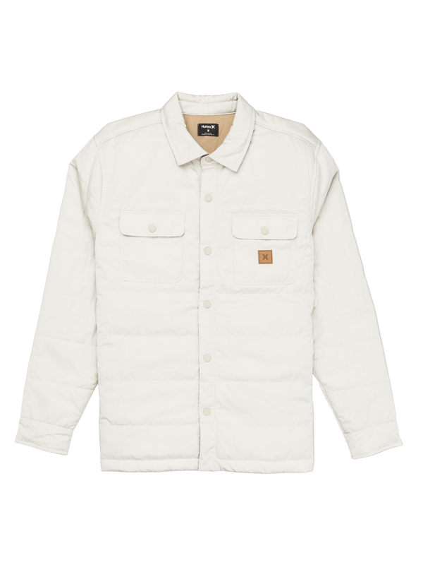 hurley Santa Cruz Quilted Long Sleeve BONE