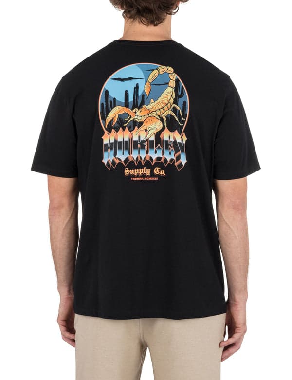 Hurley Scoped Short Sleeve BLACK