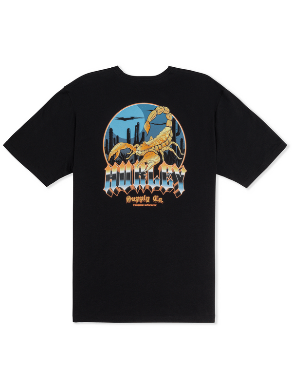 Hurley Scoped Short Sleeve BLACK