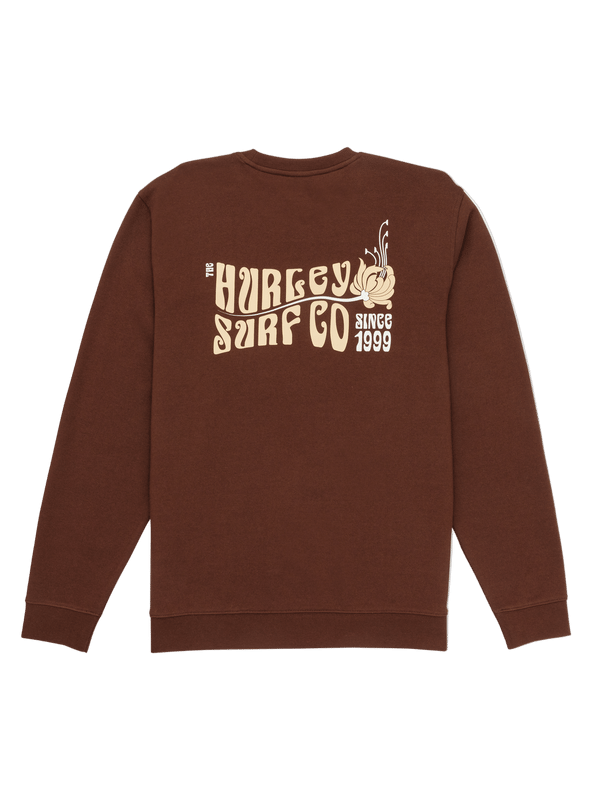 Hurley Sea Crew Long Sleeve Hickory Brown