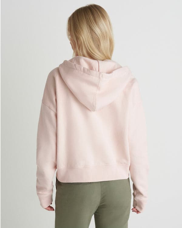 Hurley Shell Yeah Crop Zip Hoodie Seashell Pink
