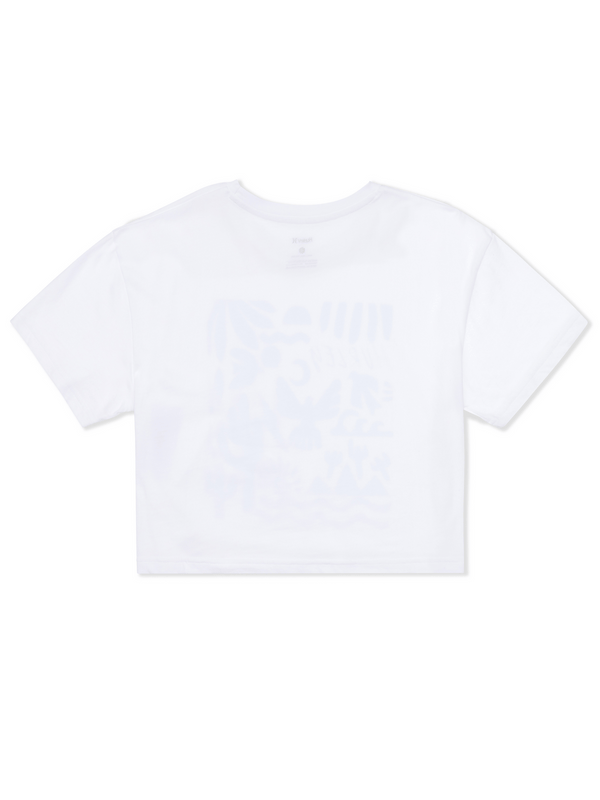 Hurley Siesta Boxy Crop Tee WHITE