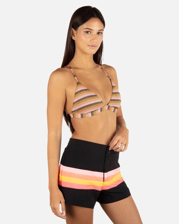 Hurley Snap Front Boardshort 3" Black/Sunrise Pink