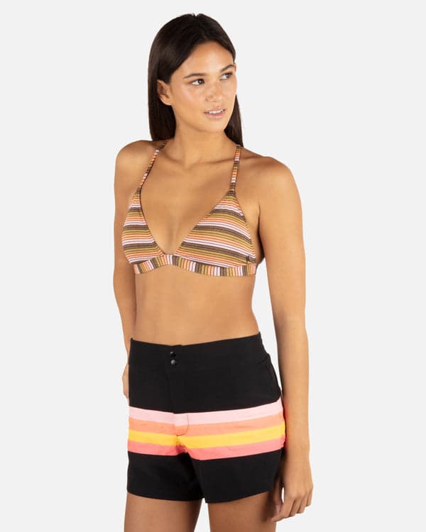 Hurley Snap Front Boardshort 3" Black/Sunrise Pink