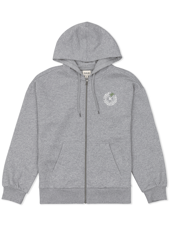 Hurley Solamar Zip Hoodie GREY HEATHER
