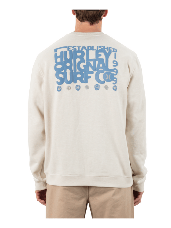Hurley Solar Cycle Slub Crew Bone