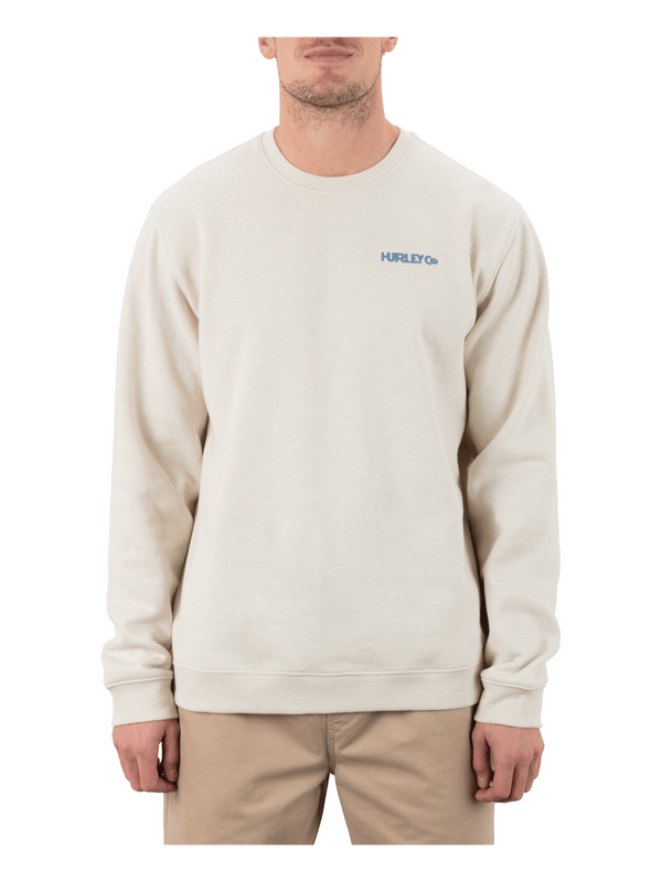 hurley Solar Cycle Slub Crew Bone