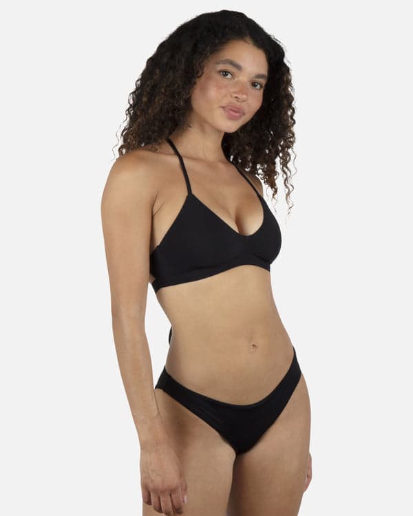 Hurley Solid Adjustable Bikini Top Black