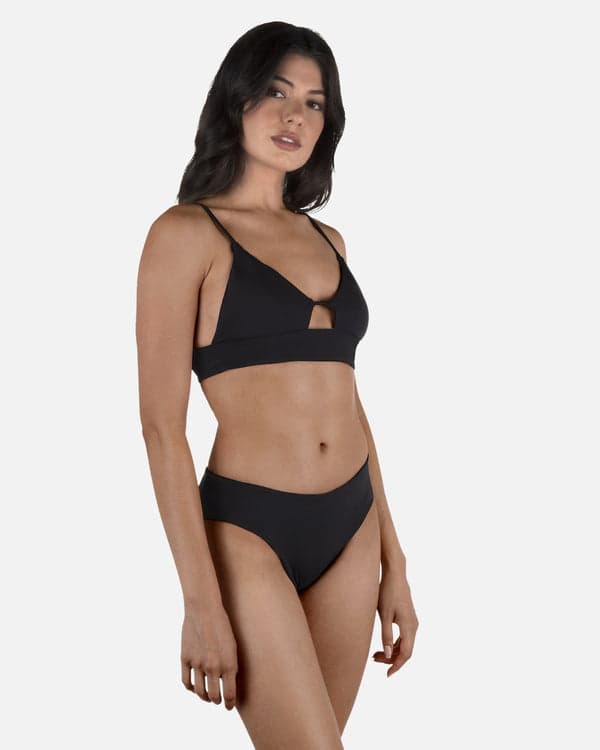 Hurley Solid Bralette Bikini Top Black