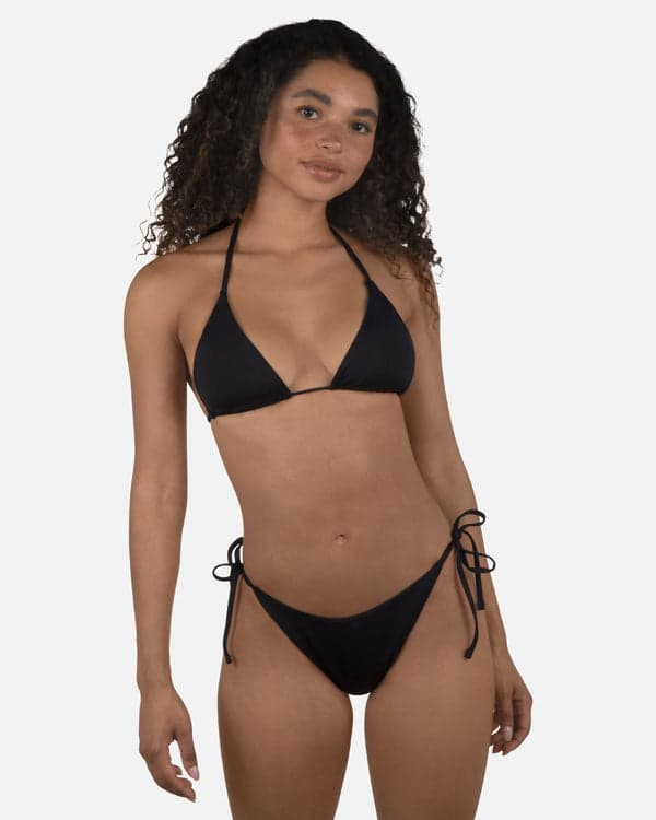 Hurley Solid Cheeky Tie Side Bottom Black