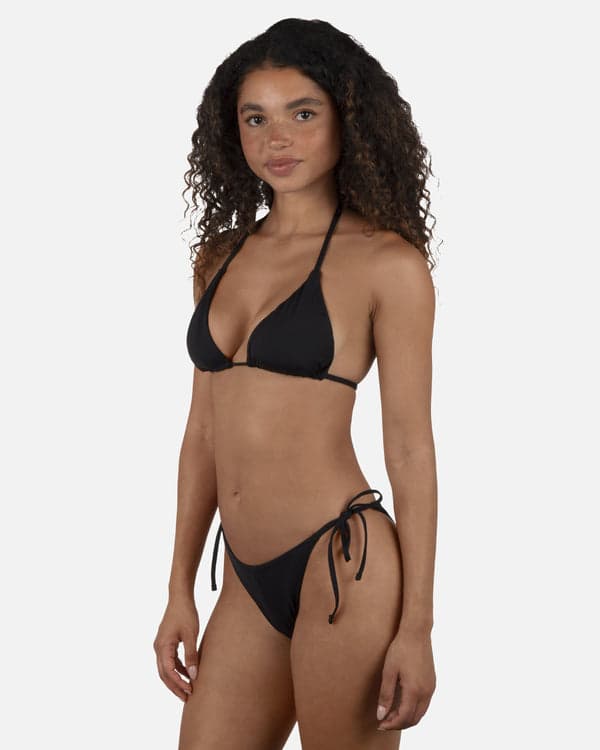 Hurley Solid Cheeky Tie Side Bottom Black