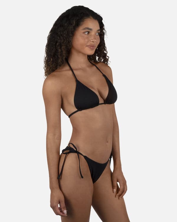 Hurley Solid Cheeky Tie Side Bottom Black