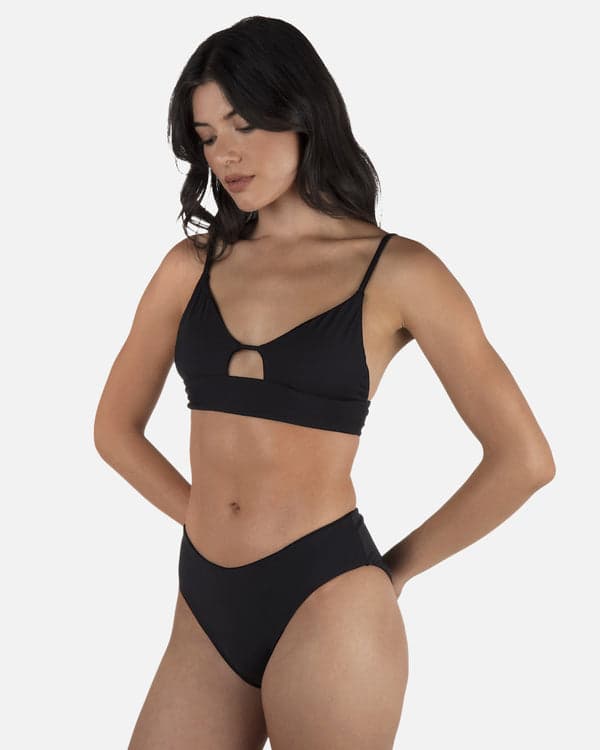 Hurley Solid Full Bikini Bottom Black