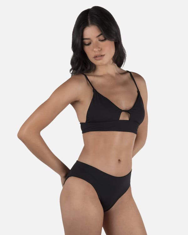 Hurley Solid Full Bikini Bottom Black