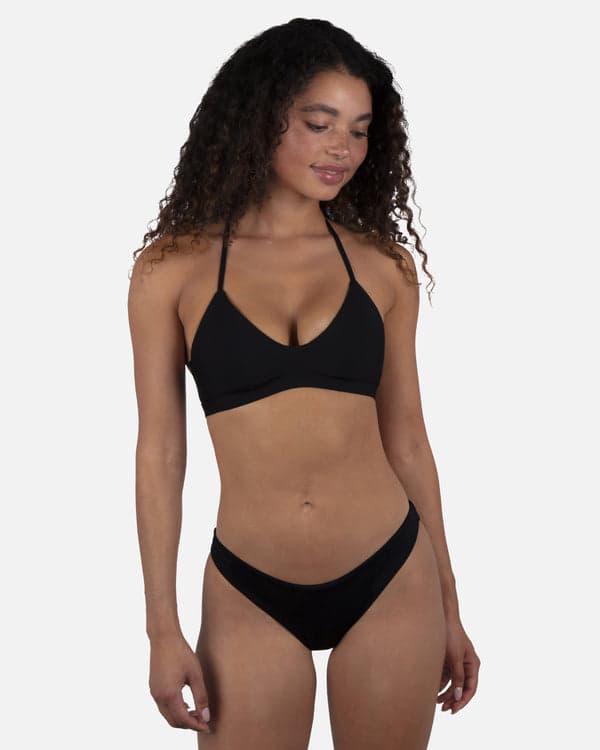 Hurley Solid Moderate Bikini Bottom Black