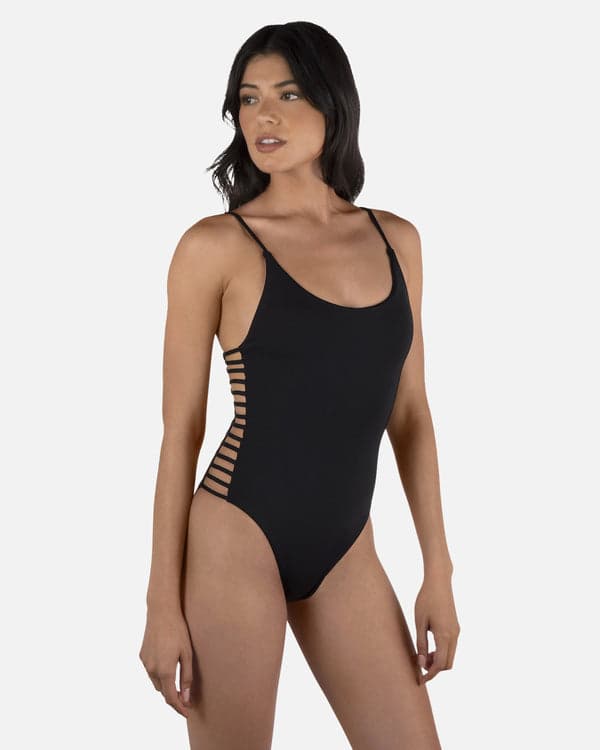 Hurley Solid Moderate One Piece Black