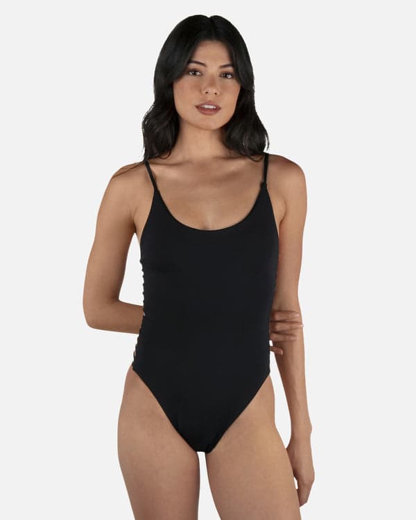 hurley Solid Moderate One Piece Black