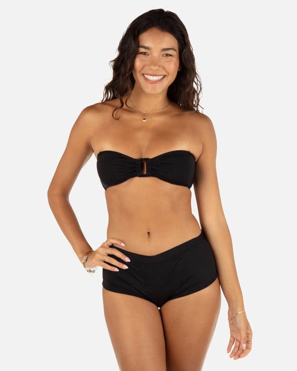 hurley Solid Ring Bandeau Black