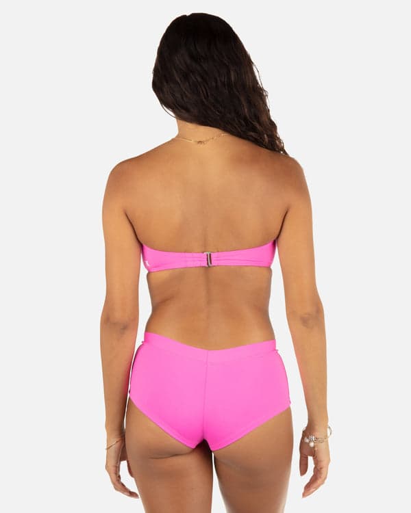Hurley Solid Ring Bandeau Disco Pink/Maraschino