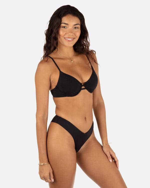 Hurley Solid Tab Underwire Bra Black