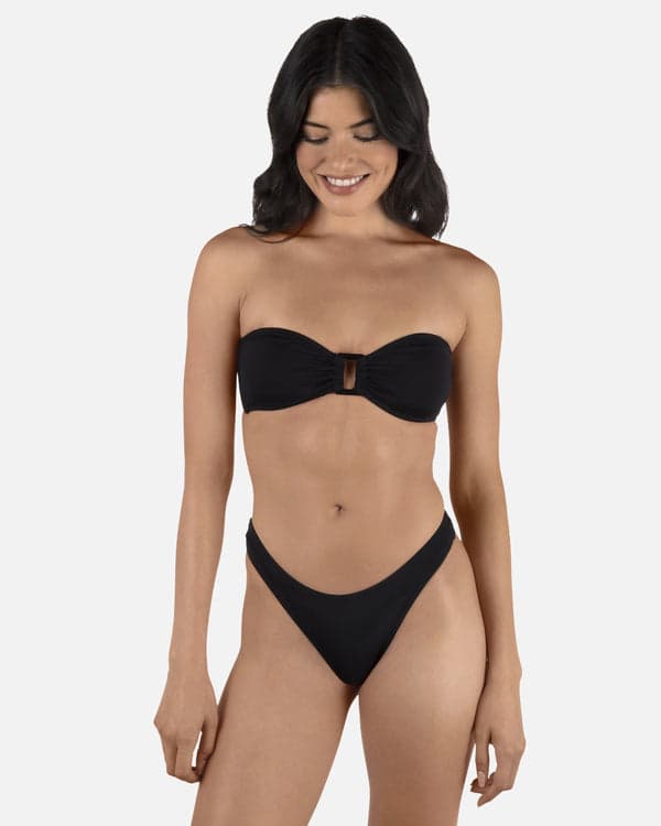 Hurley Solid Tanga Bottom Black