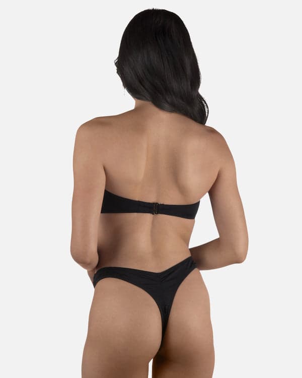 hurley Solid Tanga Bottom Black