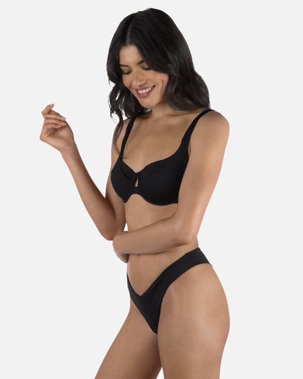 Hurley Solid V Front Skimpy Black
