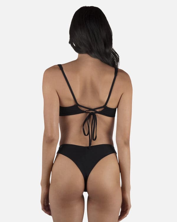 hurley Solid V Front Skimpy Black