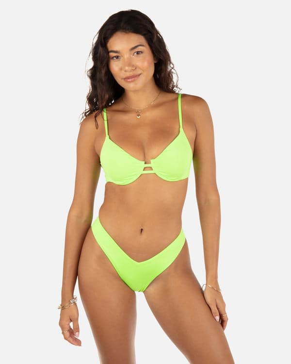 Hurley Solid V Front Skimpy Key Lime
