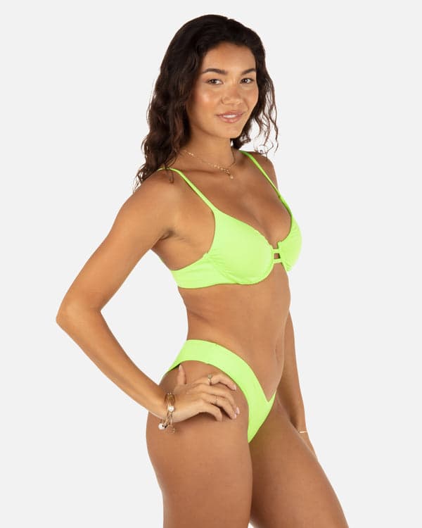 Hurley Solid V Front Skimpy Key Lime