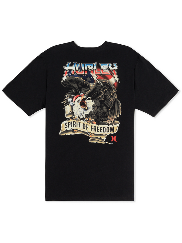 Hurley Spirit Of Freedom Short Sleeve BLACK