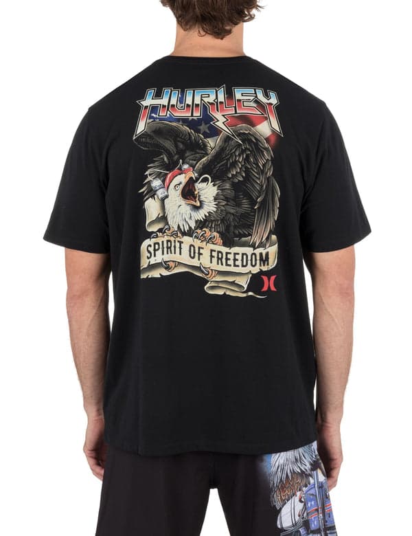 Hurley Spirit Of Freedom Short Sleeve BLACK