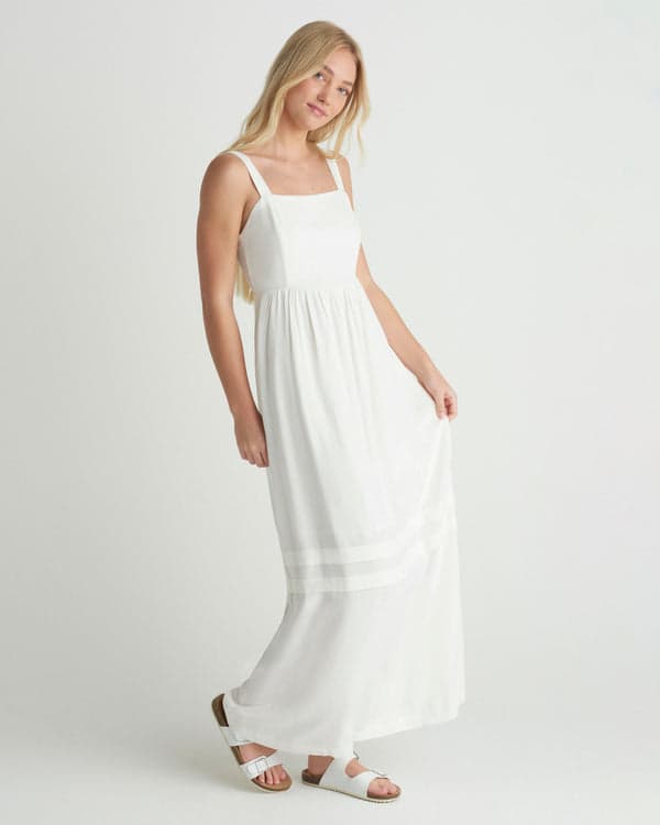 Hurley Sunny Days Maxi Dress Off White